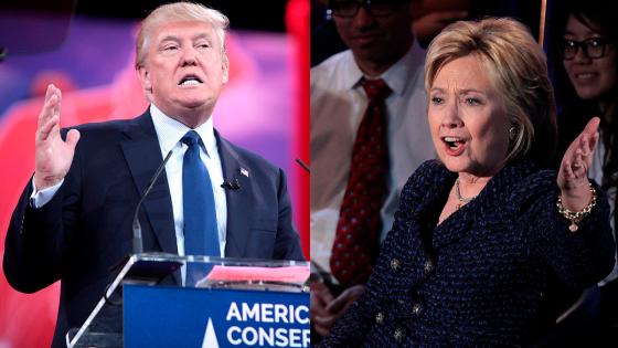Donald Trump y Hillary Clinton enfrentados en campaña Donald Trump y Hillary Clinton