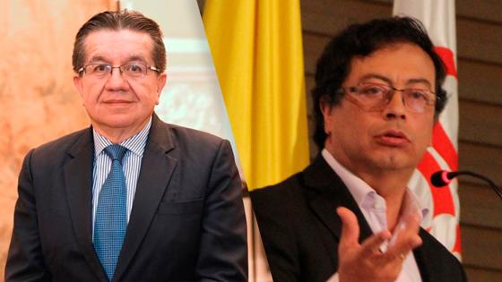 Ministro de Salud y Gustavo Petro