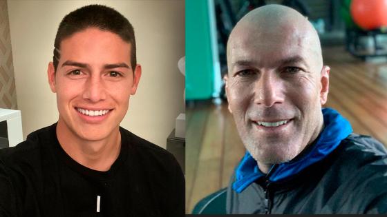 james rodriguez y zinedine zidane