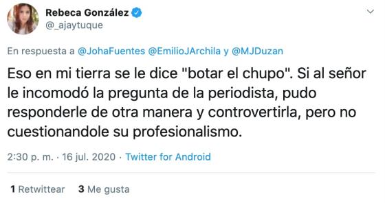 María Jimena Duzán trino respuesta María Jimena Duzán trino respuesta