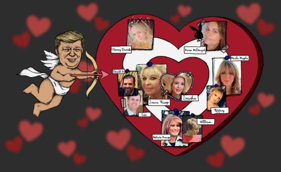 Las esposas, hijos y amantes de Trump