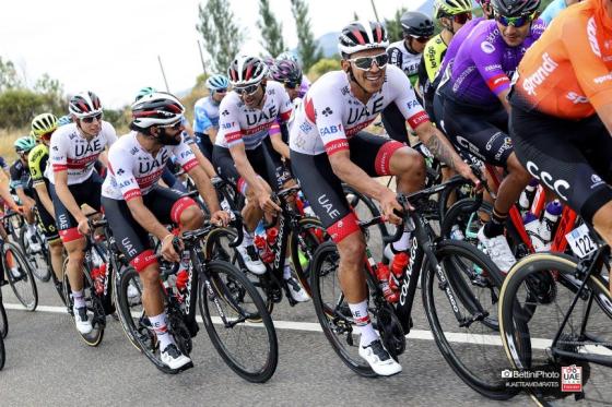 ciclistas colomianos del UAE Team Emirates Vuelta a Burgos