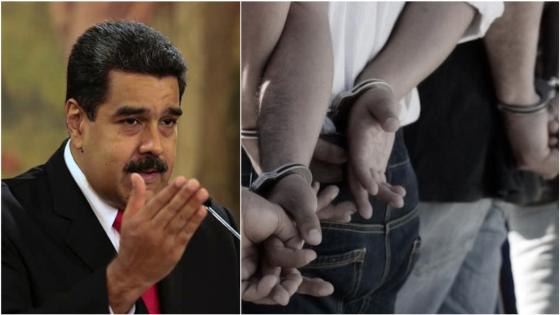 Colombianos capturados en Venezuela