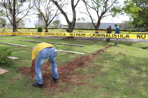 Exhumación víctimas Panamá