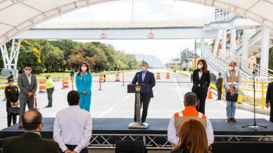 Iván Duque entrega ampliación de la Autopista Norte de Bogotá