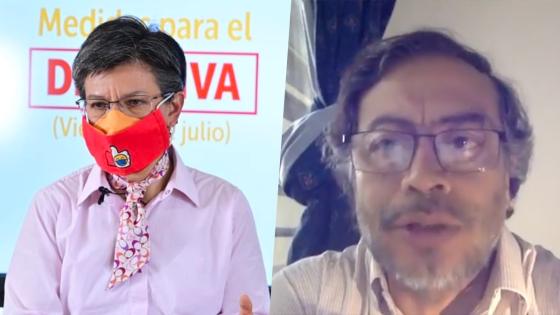 Claudia López y Gustavo Petro Claudia López y Gustavo Petro