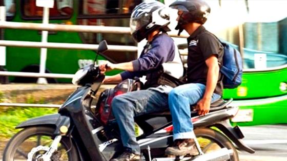 Restricciones para parrilleros de moto en Bogotá
