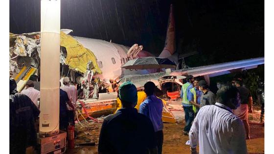 avión en la india accidente