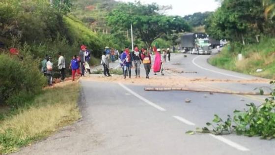 bloqueo en la vía Panamericana