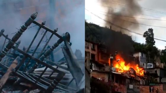 Incendio en Manizales