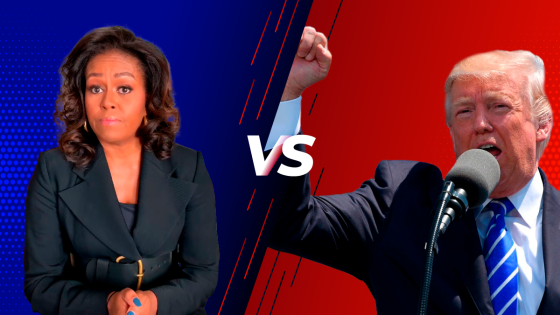 Michelle obama y Donald Trump
