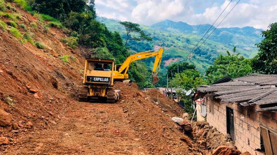Derrumbe en la vía Medellín hacia la Costa Caribe