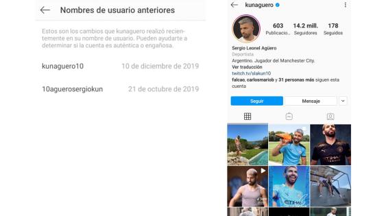 instagram de Sergio Kun Agüero y lionel Messi