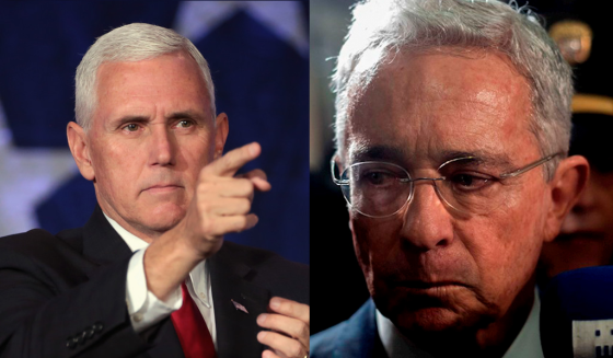 Mike Pence Álvaro Uribe Mike Pence Álvaro Uribe