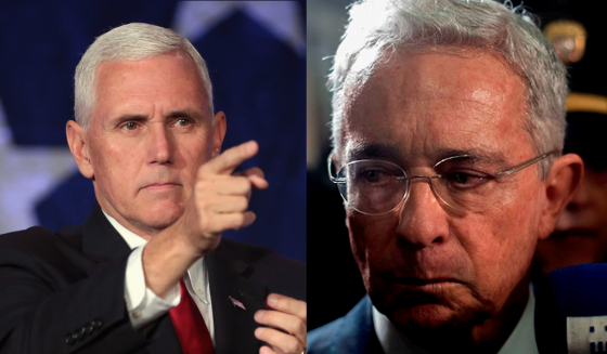 Mike Pence Álvaro Uribe