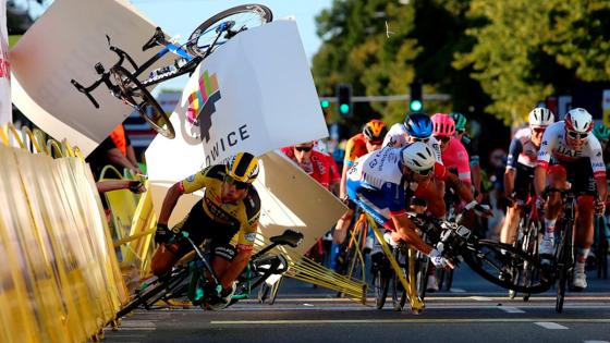 accidente en Tour de Polonia