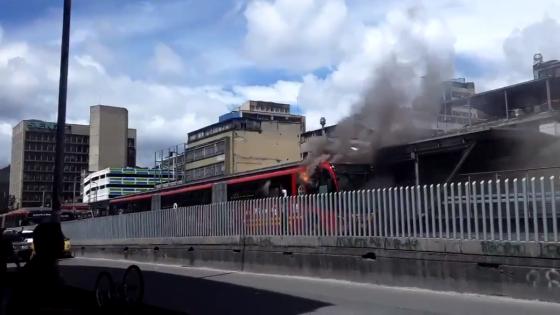 TransMilenio se incendió