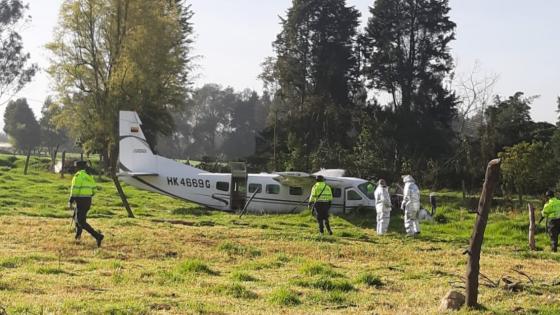 FOTOS | Avioneta cayó en el norte de Bogotá