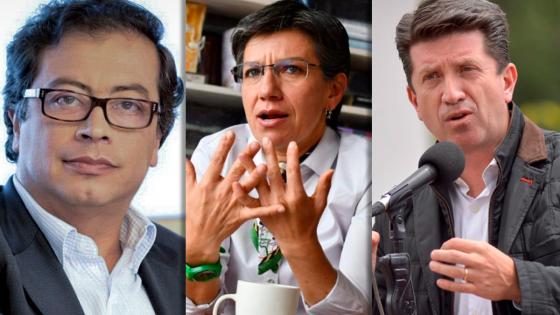 Gustavo Petro, Diego Molano, Claudia López