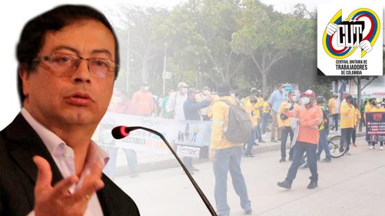 Gustavo Petro y Centrales obreras