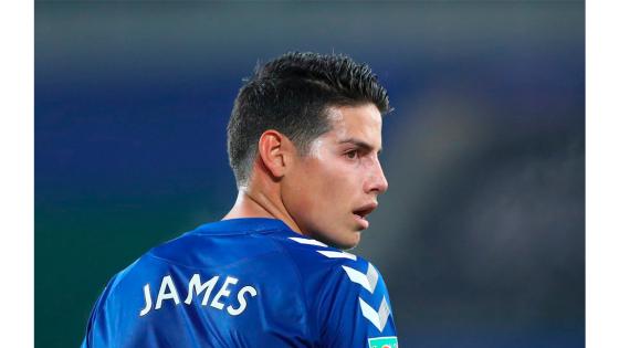 james rodríguez en el everton