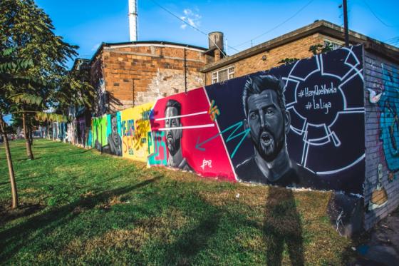 laliga mural en bogotá laliga mural en bogotá