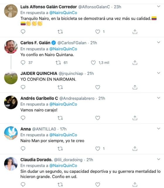 Apoyo a Nairo en supuesto caso de dopaje Apoyo a Nairo en supuesto caso de dopaje