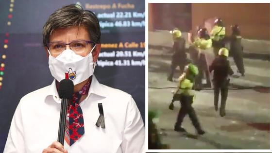 "¿Entonces a quién obedecen?", duro señalamiento de Claudia López a la Policía "¿Entonces a quién obedecen?", duro señalamiento de Claudia López a la Policía