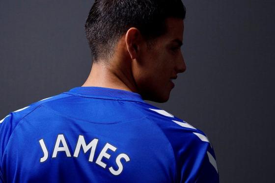 james rodríguez en el everton