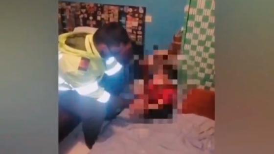 niño amarrado y golpeado en Madrid, Cundinamarca