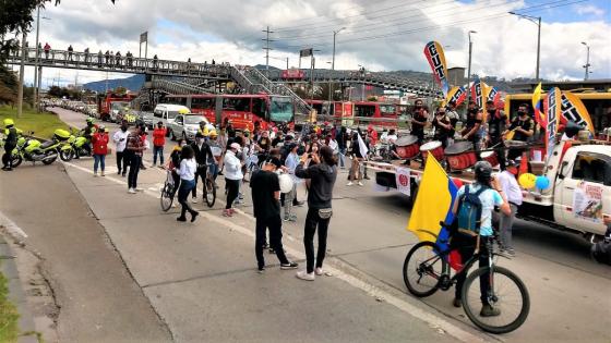 Así avanzan las manifestaciones del Paro Nacional en Bogotá