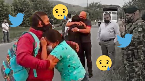 Abrazo de dolor entre la hermana de Juliana Giraldo y la mamá del soldado Abrazo de dolor entre la hermana de Juliana Giraldo y la mamá del soldado