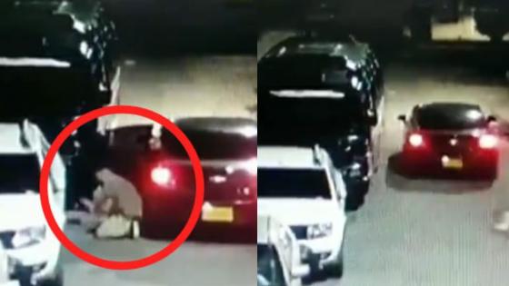 VIDEO | Se roban la llanta de una camioneta en menos de 30 segundos 