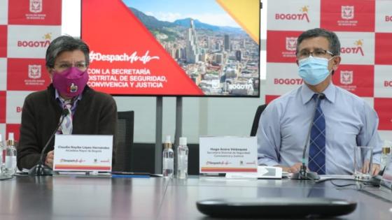 Alcaldía presentó avances en materia de seguridad en Bogotá Alcaldía presentó avances en materia de seguridad en Bogotá