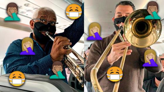 Críticas a Avianca por concierto con trompeta y trombón en pleno vuelo Críticas a Avianca por concierto con trompeta y trombón en pleno vuelo