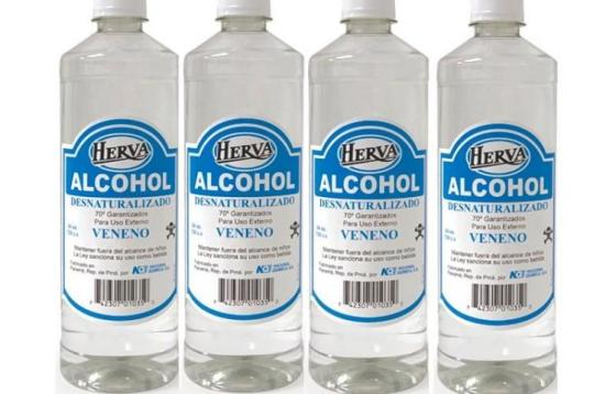 Ordenan suspensión inmediata del alcohol marca 'Herva'