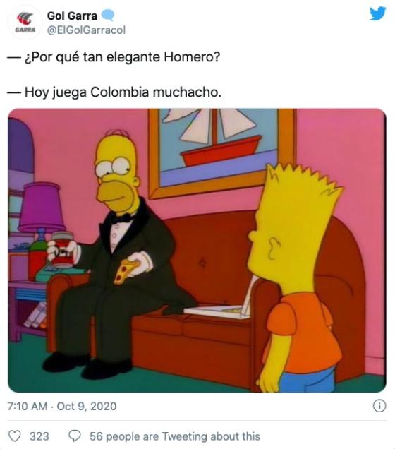 Partido Colombia Venezuela reacciones