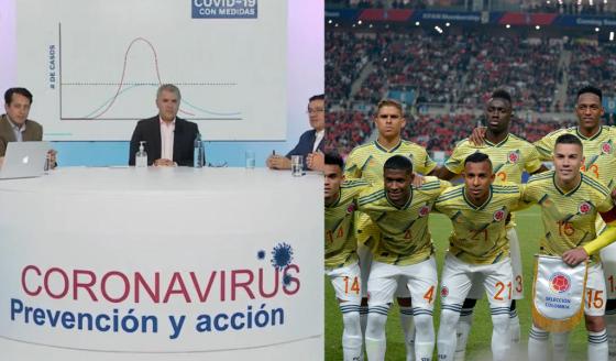 Programa del presidente Iván Duque y partido de la Selección Colombia