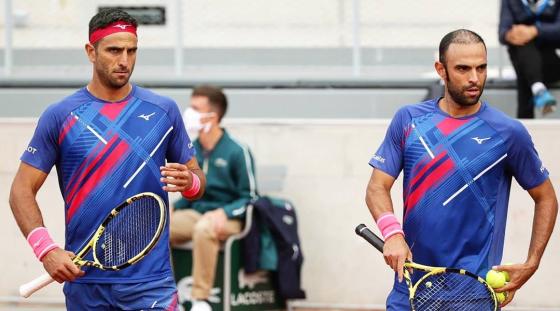 Juan sebastián Cabal y robert farah en roland garros