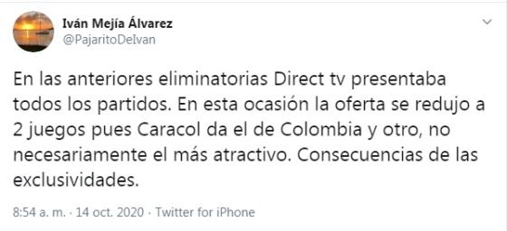 comentario Iván Mejía