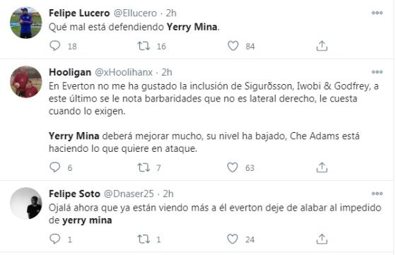 Comentarios yerry mina everton