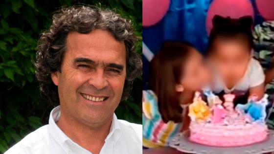 Sergio Fajardo niña que apagó la vela de su hermana Sergio Fajardo niña que apagó la vela de su hermana
