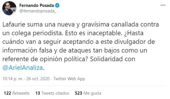 Críticas a José Félix Lafaurie por comparar a Ariel Ávila con alias Uriel