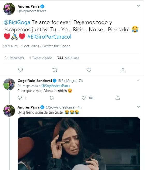 Goga y Andrés Parra Goga y Andrés Parra