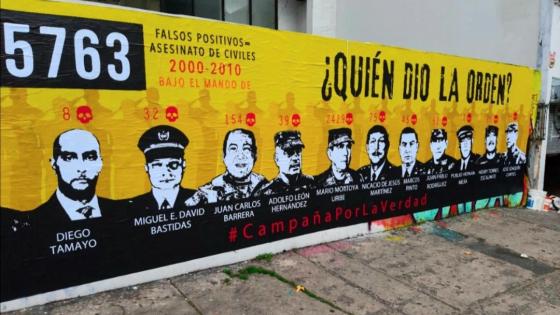 Destruyen mural sobre caso de falsos positivos en Bogotá