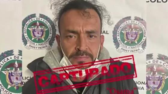 Capturan a alias "Osama", el terror del sur de Bogotá Capturan a alias "Osama", el terror del sur de Bogotá