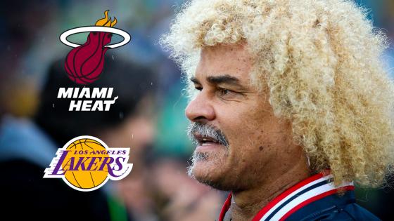 Pibe' Valderrama en las finales de la NBA Pibe' Valderrama en las finales de la NBA