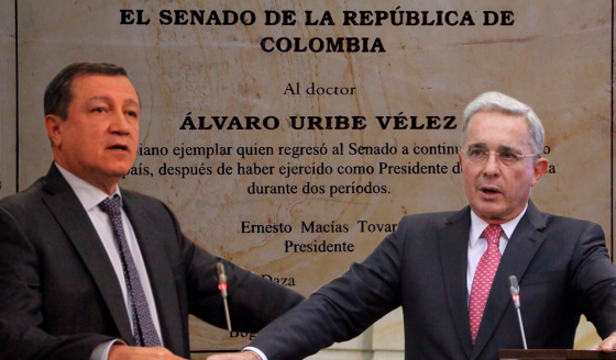 Ernesto Macías en la mira de la Corte Suprema por placa de Uribe en el Congreso Ernesto Macías en la mira de la Corte Suprema por placa de Uribe en el Congreso