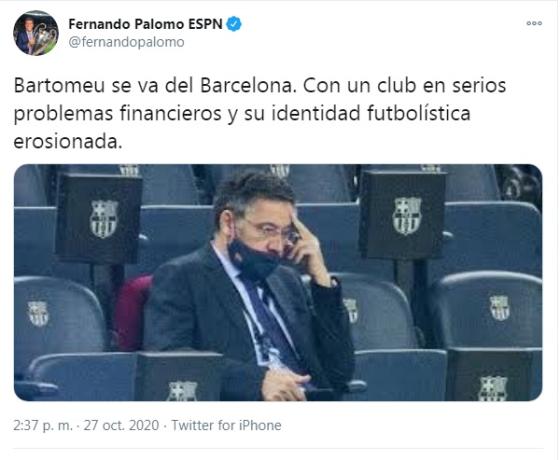 reaccion bartomeu