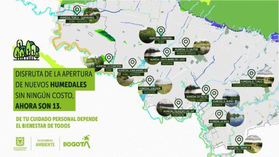 13 humedales que abrieron en Bogotá 13 humedales que abrieron en Bogotá